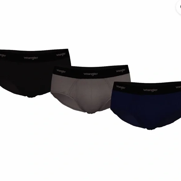 NWT Wrangler Workwear Men's Carpenter Cooling Briefs 3-Pack Nylon Stretch - Picture 2 of 8